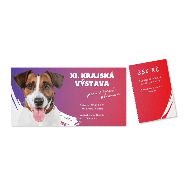 Nejlevnější výroba a tisk vstupenek s perforací do 3 dnů on-line